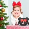 Aganmi Unique Toddler Purse Initial Letter Crossbody Bag for Girls Personalized 2 3 4 5 6 7 8 Year Old Girl Birthday Gift Cute Little Girls Purse Kids Wallet Small Ears Bow Purse (Black Q) view 2