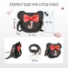 Aganmi Unique Toddler Purse Initial Letter Crossbody Bag for Girls Personalized 2 3 4 5 6 7 8 Year Old Girl Birthday Gift Cute Little Girls Purse Kids Wallet Small Ears Bow Purse (Black Q) view 4