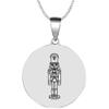 KOVEVE Solid Steel Christmas Nutcracker Pendant Necklace Chain view 1