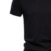 1/2/3 Pack Cotton Shirt for Men Short Sleeve V Neck Summer Casual T-Shirts Soft Comfortable Slim Basic Tee Tops (Black2,L) view 2