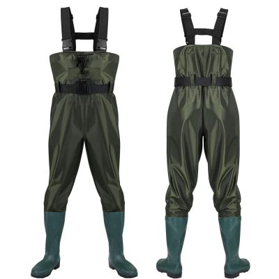 Fishing Waders for Mens, Chest Waders for Men and Women, Waterproof Stockingfoot Waders Breathable, for Garden Outdoor (Green,3X-Large)