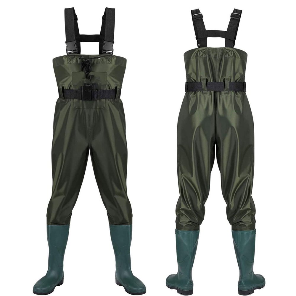 Fishing Waders for Mens, Chest Waders for Men and Women, Waterproof Stockingfoot Waders Breathable, for Garden Outdoor (Green,3X-Large)