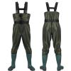 Fishing Waders for Mens, Chest Waders for Men and Women, Waterproof Stockingfoot Waders Breathable, for Garden Outdoor (Green,3X-Large) view 1