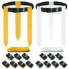 Hilhook Flag Football Belts, 14 Player Flag Football Set with 42 Flags for Kids Youth and Adults Training Equipment (White and Yellow) view 1