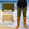 KPHYMOD Hip Waders for Men Women, Waterproof PVC Waders Boots, Duck Hunting & Fishing Insulated Bootfoot(8) view 3