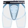 COOLOMG Mens Chest Rib Protector Shirts + Mens Compression Shorts with Cup Black S view 3