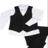 Summer Linen Short Suit for Boy Black Casual Beach Wedding Outfit Kids Formal Tuxedo Vest Suit Shorts 3 Pieces Dresswear Set 4 view 2