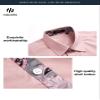HISDERN Mens Pink Dress Shirts Business Button Down Long Sleeve Shirts Casual Formal Tuxedo Shirt for Men Regular Fit Party view 2