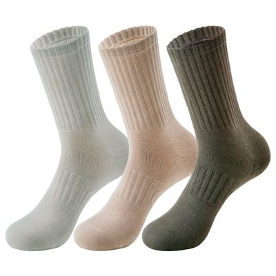 MAGIARTE Womens Compression Athletic Cotton Crew Socks Moisture Wicking Running Cycling Multi Sports Socks for Women 3 PACK (Multi #02L)
