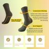 MAGIARTE Womens Compression Athletic Cotton Crew Socks Moisture Wicking Running Cycling Multi Sports Socks for Women 3 PACK (Multi #02L) view 2