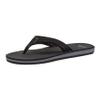 Quiksilver Carver Suede Flip Flops for Men, Arch Support Athletic Mens Sandals, Size 6 to 16 Thong Mens Slides, Solid Black, 16 M US view 1