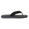 Quiksilver Carver Suede Flip Flops for Men, Arch Support Athletic Mens Sandals, Size 6 to 16 Thong Mens Slides, Solid Black, 16 M US view 2