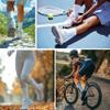 MAGIARTE Womens Compression Athletic Cotton Crew Socks Moisture Wicking Running Cycling Sports Multi Socks for Women 3 PACK (#03L L.Grey) view 2