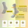 MAGIARTE Womens Compression Athletic Cotton Crew Socks Moisture Wicking Running Cycling Sports Multi Socks for Women 3 PACK (#03L L.Grey) view 3
