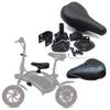 Wkantlaes Front Bike Child Seat Mounted Saddle Seats with Seat Cover Handlebar Combo Pack, Set of Children Saddle Seat Foot Pedals for DYU D3 F Electric Bike Folding Electric Commuter City Bicycle view 1