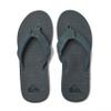 Quiksilver Carver Suede Flip Flops for Men, Arch Support Athletic Mens Sandals, Size 6 to 16 Thong Mens Slides, Grey/Grey/Black, 15 M US view 4