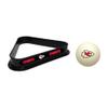 Imperial Kansas City Chiefs Cue Ball & Rack Set view 1