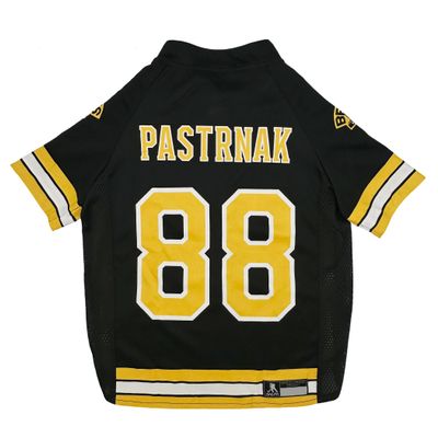 Pets First NHLPA David Pastrnak Mesh Jersey for Dogs & Cats, Boston Bruins Pasta-88 Dog Jersey, Size Small, Licensed Dog Jersey with Your Favorite Hockey Team Player