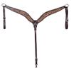 HILASON Horse Floral Hand Carved American Leather Breast Collar Headstall Set Dark Brown | and Western Tack view 3