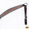 HILASON Western Horse Breast Collar Genuine Leather Dark Brown | for Horses view 3
