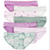 Carter's Girls' Little 7-pack Underwear (Green/Purple Daisy, 6 Years) view 2