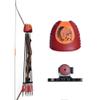 Leather Archery Quiver, Retro Portable Quiver Holder, Quick Removal Adjustable Bow Quiver for Longbow and Recurve Bow (6-Arrow) view 1