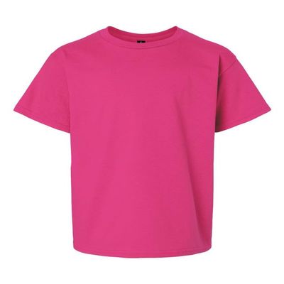 Gildan Unisex Youth Heavy Cotton T-Shirt 5000B Heliconia