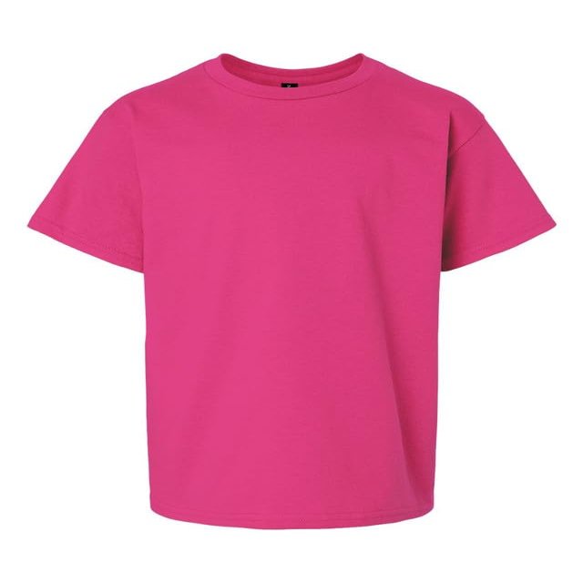 Gildan Unisex Youth Heavy Cotton T-Shirt 5000B Heliconia