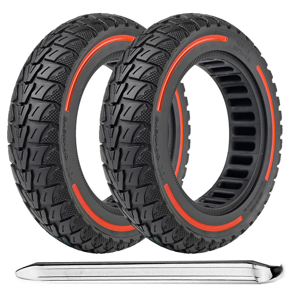 10x2.5-6.1 Solid Tires,102-6.1 Inch Solid Tires for Electric Scooter, 10x2/54-152 Replacement Wheels, Rubber Tyre compatible with Kugoo M4 /Kugoo M4 Pro