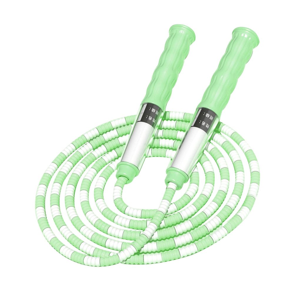 Training Skipping Rope, Lightweight and Comfortable PVC Skipping Rope for Fitness (Green)