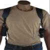 Barsony Shoulder Holster w/Double Mag Pouch for Kel-tec P17 3.8" Right view 2