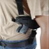 Barsony Shoulder Holster w/Double Mag Pouch for Stoeger Cougar 3.6" Left view 3