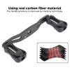Pongnas Fishing Reel Handle, Lightweight Carbon Fiber Baitcasting Trolling Reel Rocker Universal Interface Comfortable Grip Hollowed Out Grip Knob for Replacement (95mm) view 4