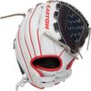Easton | Professional Collection Fastpitch Softball Glove | Right Hand Throw | 12" - Basket Web | White/Navy/Red view 3