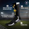 For Bare Feet NFL V Curve Pittsburgh Steelers Socks, Pittsburgh Socks for Men and Women Crew Socks for Game Day (Pittsburgh Steelers - Team Color, Medium) view 3