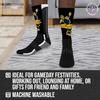 For Bare Feet NFL V Curve Pittsburgh Steelers Socks, Pittsburgh Socks for Men and Women Crew Socks for Game Day (Pittsburgh Steelers - Team Color, Medium) view 4