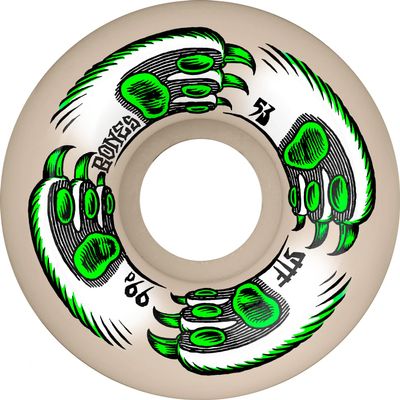 Bones Wheels Street Tech Formula STF Skateboard Wheels, Kitty Twister, 53mm, 99A, V5 Sidecut