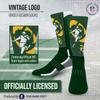 For Bare Feet NFL V Curve Green Bay Packers Socks, Green Bay Socks for Men and Women Crew Socks for Game Day (Green Bay Packers - Team Color, Medium) view 2