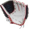 Easton | Professional Collection Fastpitch Softball Glove | Right Hand Throw | 12.5" - Pro I-Web | White/Navy/Red view 2