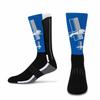 For Bare Feet NFL V Curve Detroit Lions Socks, Detroit Socks for Men and Women Crew Socks for Game Day (Detroit Lions - Team Color, Medium) view 1
