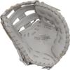 Easton | Professional Collection Fastpitch First Base Mitt | Right Hand Throw | 13" - Single Post Double Bar Web | Grey view 2