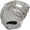 Easton | Professional Collection Fastpitch First Base Mitt | Right Hand Throw | 13" - Single Post Double Bar Web | Grey view 3