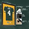 Sporticulture NFL American Football Green Bay Packers - Brett Favre Jersey Print Framed Wall Art Picture Poster for Boys Bedroom and Man Cave Decor - Ready to Hang, Green 27" x 39", Large view 2