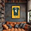 Sporticulture NFL American Football Green Bay Packers - Brett Favre Jersey Print Framed Wall Art Picture Poster for Boys Bedroom and Man Cave Decor - Ready to Hang, Green 27" x 39", Large view 4