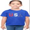 2T Royal Toddler Commemorative USA Eiffel Tower 2024 Team USA France Toddler T-Shirt view 2
