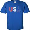 2T Royal Toddler Commemorative USA Eiffel Tower 2024 Team USA France Toddler T-Shirt view 4