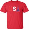 5T Red Toddler Commemorative USA Eiffel Tower 2024 Team USA France Toddler T-Shirt view 4