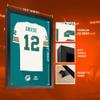 Sporticulture NFL American Football Miami Dolphins - Bob Griese Jersey Print Framed Wall Art Picture Poster for Boys Bedroom and Man Cave Decor - Ready to Hang, White 19.5" x 25", Medium view 2