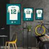 Sporticulture NFL American Football Miami Dolphins - Bob Griese Jersey Print Framed Wall Art Picture Poster for Boys Bedroom and Man Cave Decor - Ready to Hang, White 19.5" x 25", Medium view 3
