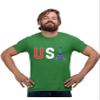 Go All Out XX-Large Kelly Green Mens Commemorative USA Eiffel Tower 2024 Team USA France T-Shirt view 1